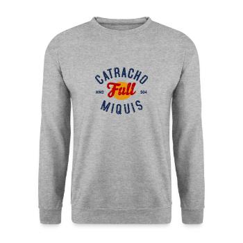 COMPLET catracho Miquis - Sweat-shirt Unisexe - gris chiné - Devant - Alina (178cm) & Michal (187cm)