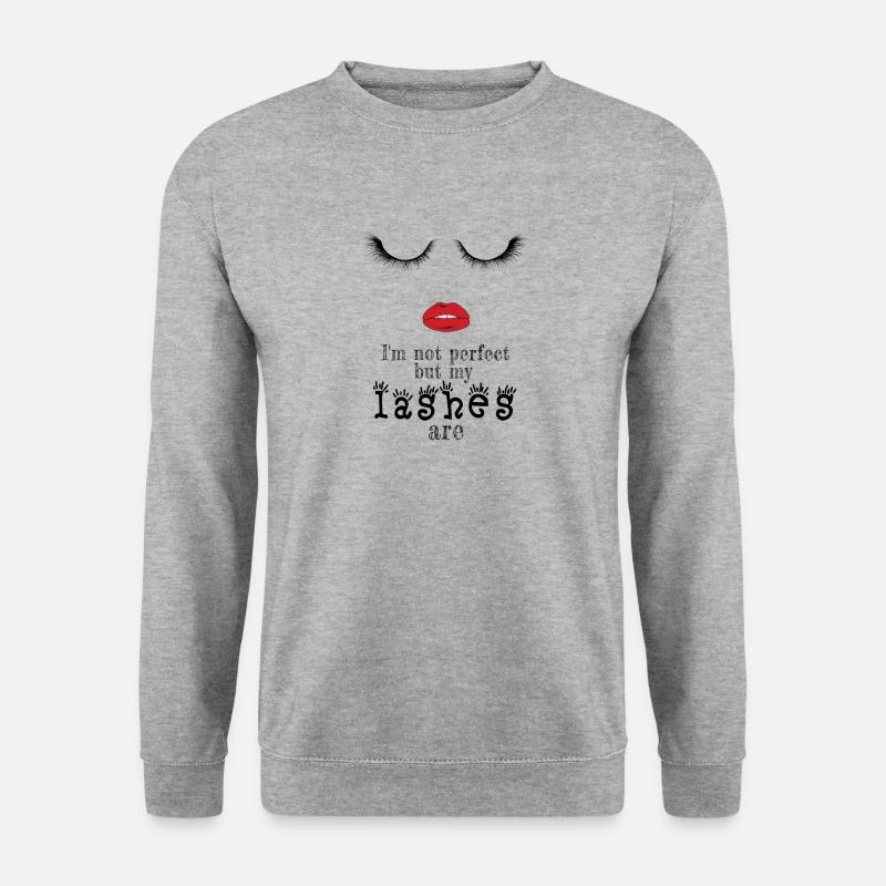 Perfect Eye Lashes - Unisex Sweatshirt - salt & pepper