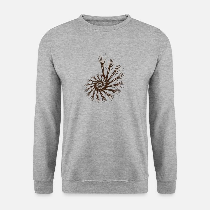 zombies spirale - Unisex Pullover - Weißgrau meliert