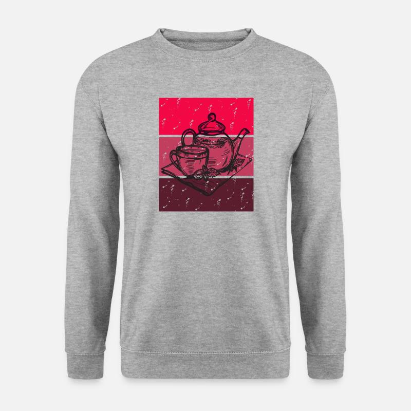 Red Retro Tea Time - Unisex Sweatshirt - salt & pepper