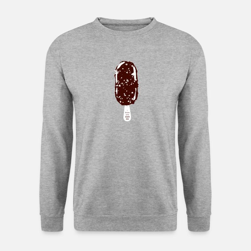 Eis am Stiel - Unisex Pullover - Weißgrau meliert