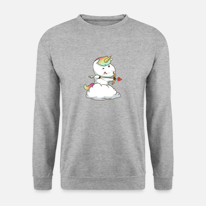 Amor - Unisex Pullover - Weißgrau meliert