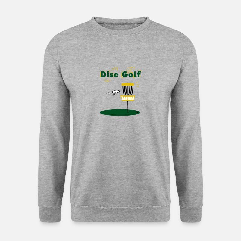 Disc Golf - Unisex Pullover - Weißgrau meliert