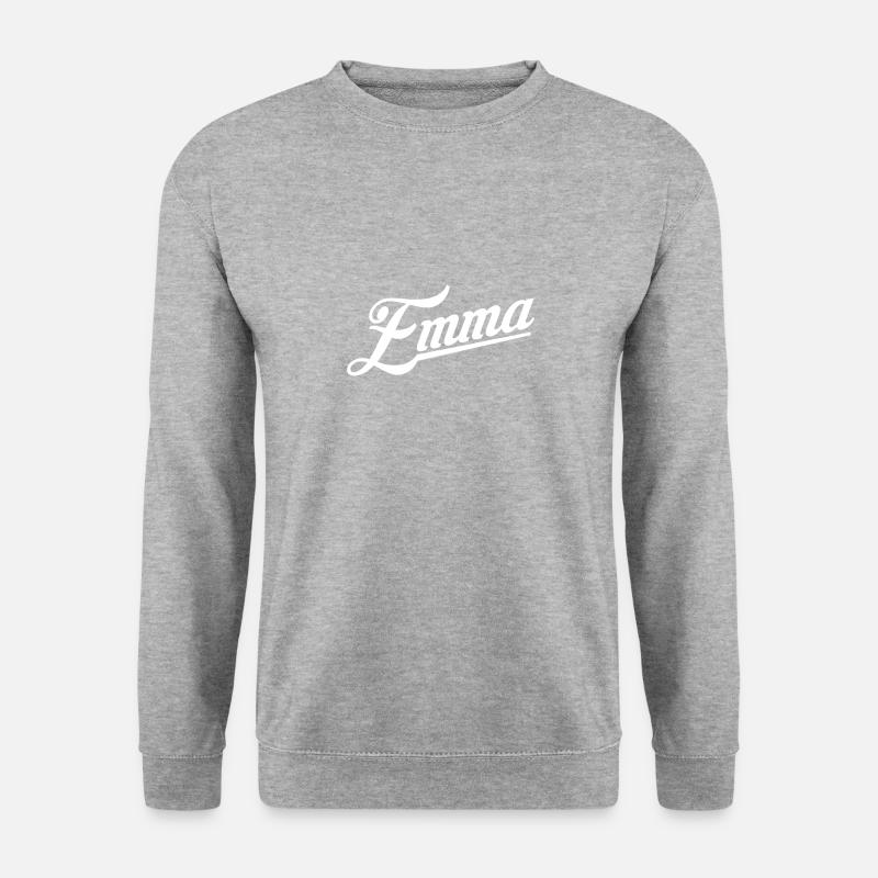 Emma - Unisex Pullover - Weißgrau meliert