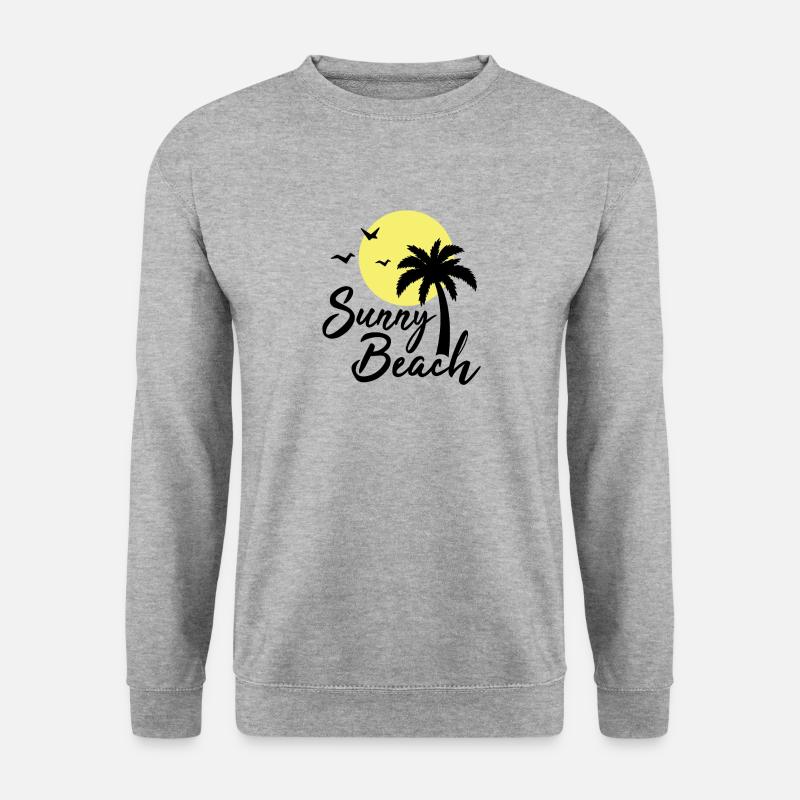 Sunny Beach - Unisex Pullover - Weißgrau meliert