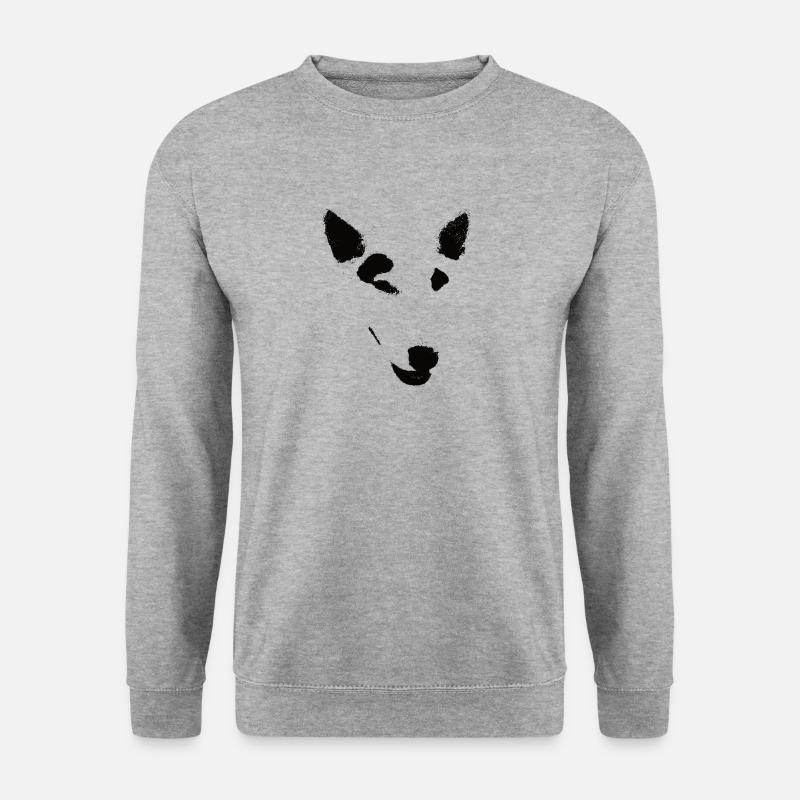 Miniatur-Bullterrier - Unisex Pullover - Weißgrau meliert