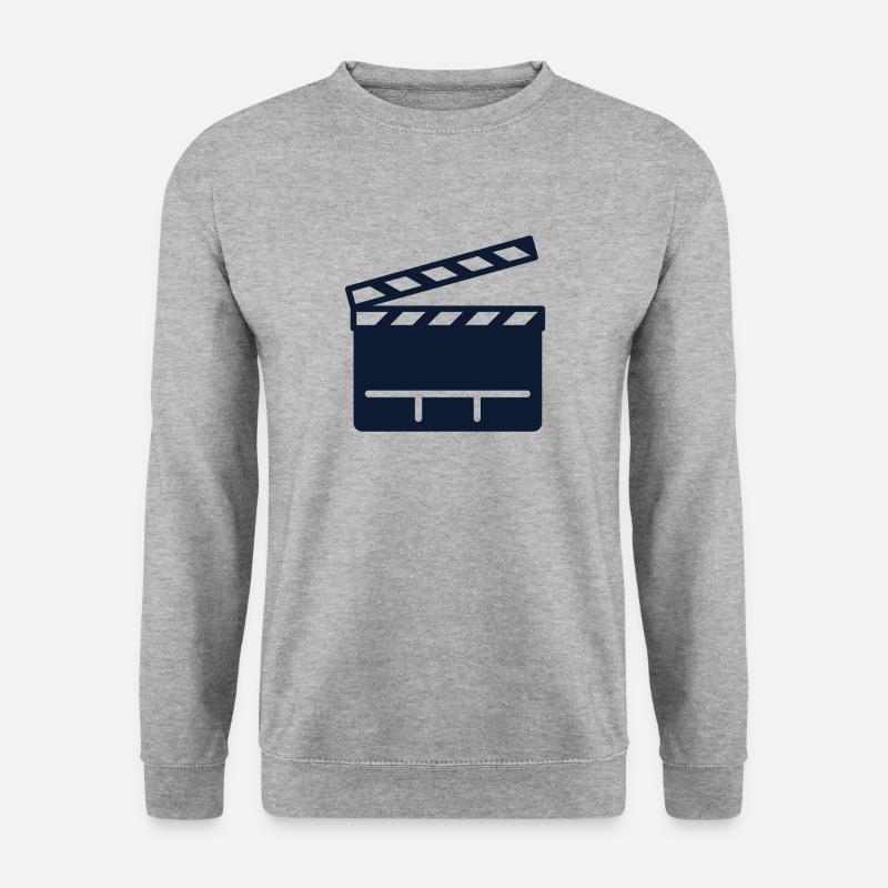 Film - Unisex Pullover - Weißgrau meliert