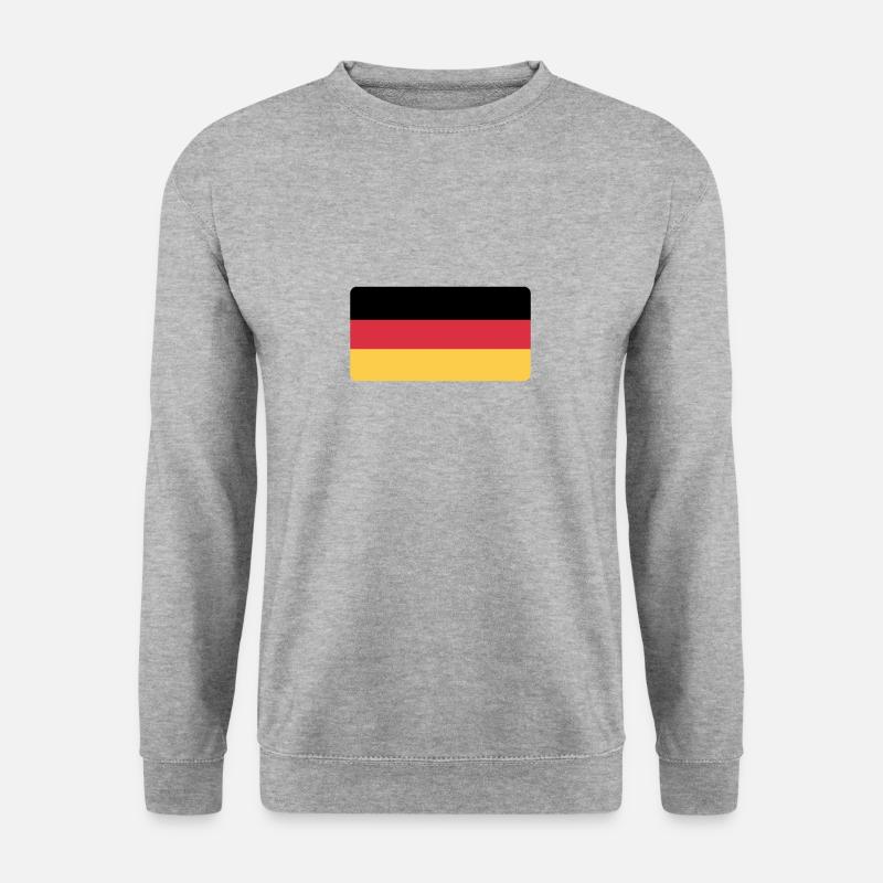 (Deutschland-Flagge) - Unisex Pullover - Weißgrau meliert
