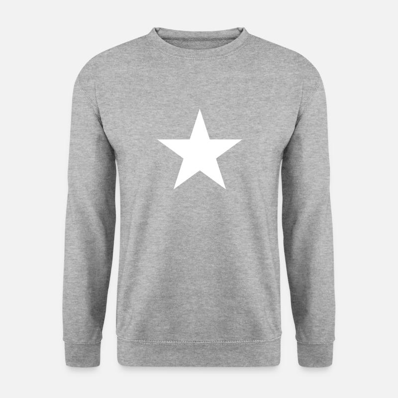 Simple Star White - Unisex Sweatshirt - salt & pepper