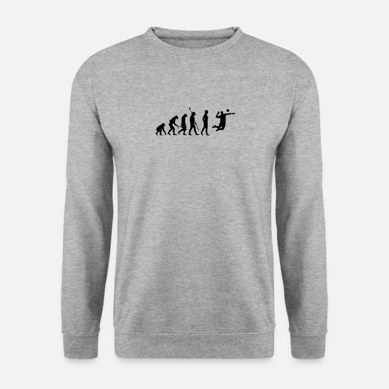 Evolution Volleyball - Unisex Pullover - Weißgrau meliert