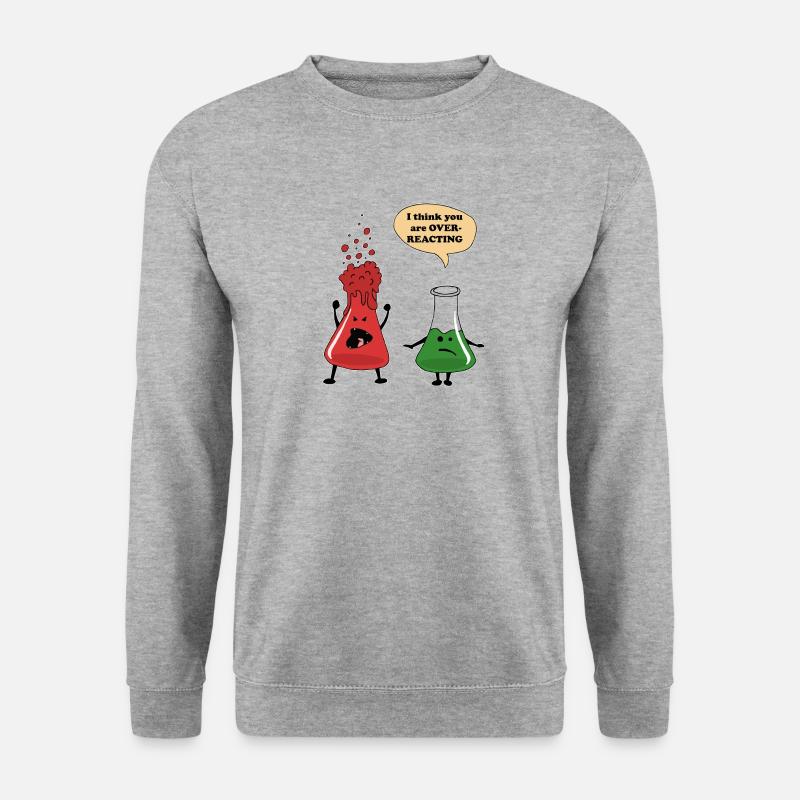 Wissenschaft Reagenzglas Tee Design - Unisex Pullover - Weißgrau meliert