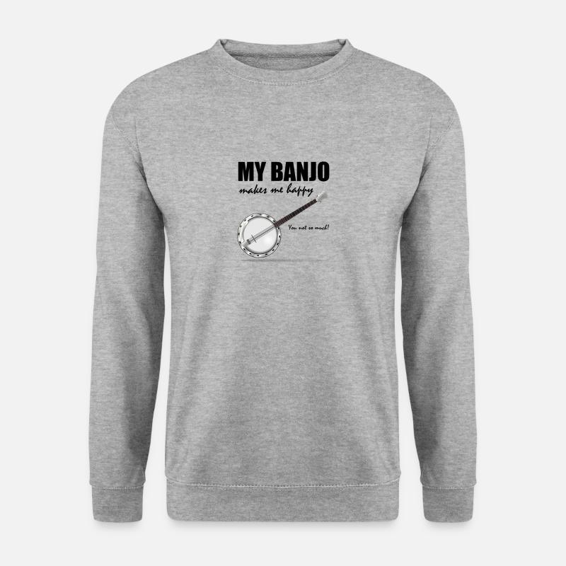 Banjo - Unisex Pullover - Weißgrau meliert
