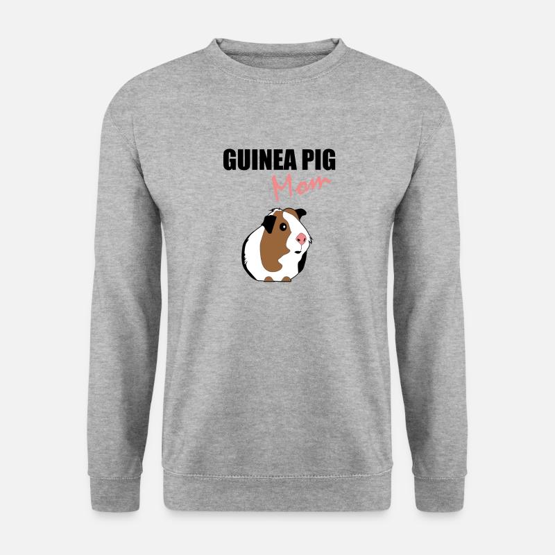 Meerschweinchen Mom - Unisex Pullover - Weißgrau meliert
