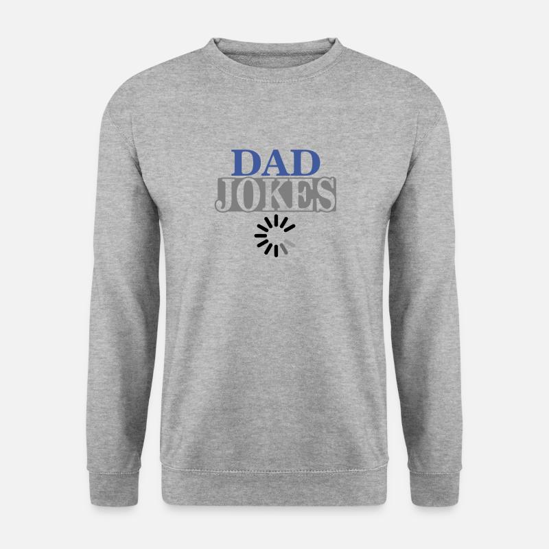 DAD JOKES - Unisex Pullover - Weißgrau meliert