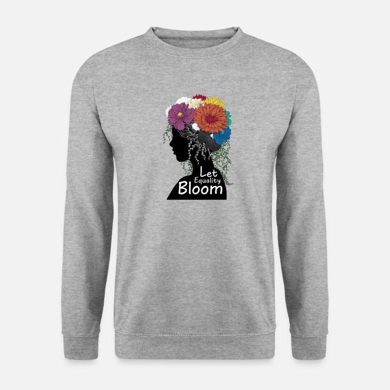 Let Equality Bloom - Unisex Pullover - Weißgrau meliert