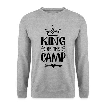 King camp - Unisex Sweatshirt - salt & pepper - Front - Alina (178cm) & Michal (187cm)