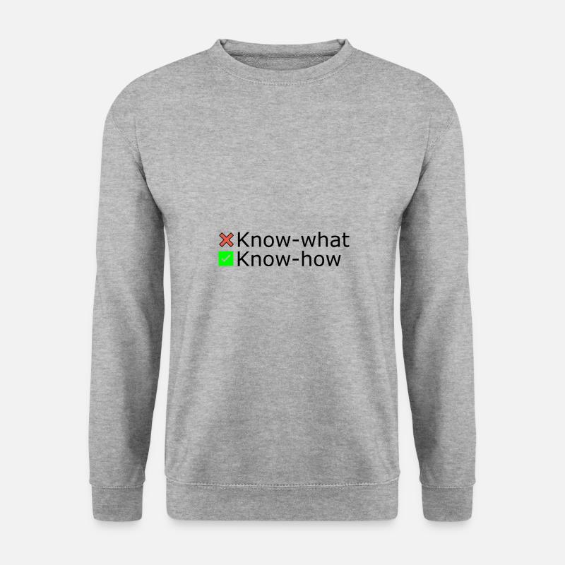Know-how - Unisex Sweatshirt - salt & pepper