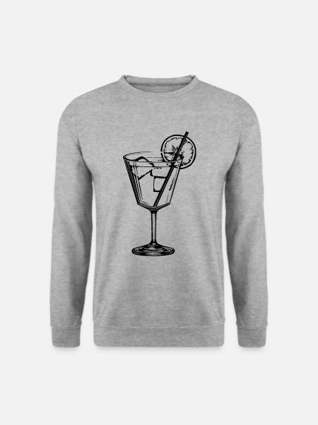 Limonade Drink Symbol - Unisex Pullover - Weißgrau meliert