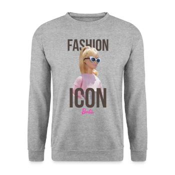 Barbie Fashion Icon - Sweat-shirt Unisexe - gris chiné - Devant - Alina (178cm) & Michal (187cm)