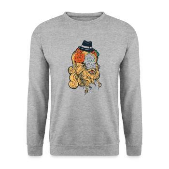 Valkyrie Homme / Femme - Sweat-shirt Unisexe - gris chiné - Devant - Alina (178cm) & Michal (187cm)