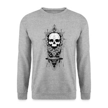 Eternity - Unisex Sweatshirt - salt & pepper - Front - Alina (178cm) & Michal (187cm)