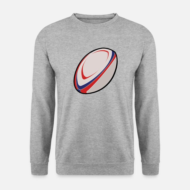 Rugby wm Ball Spieler Trikot Geschenkidee shirt - Unisex Pullover - Weißgrau meliert