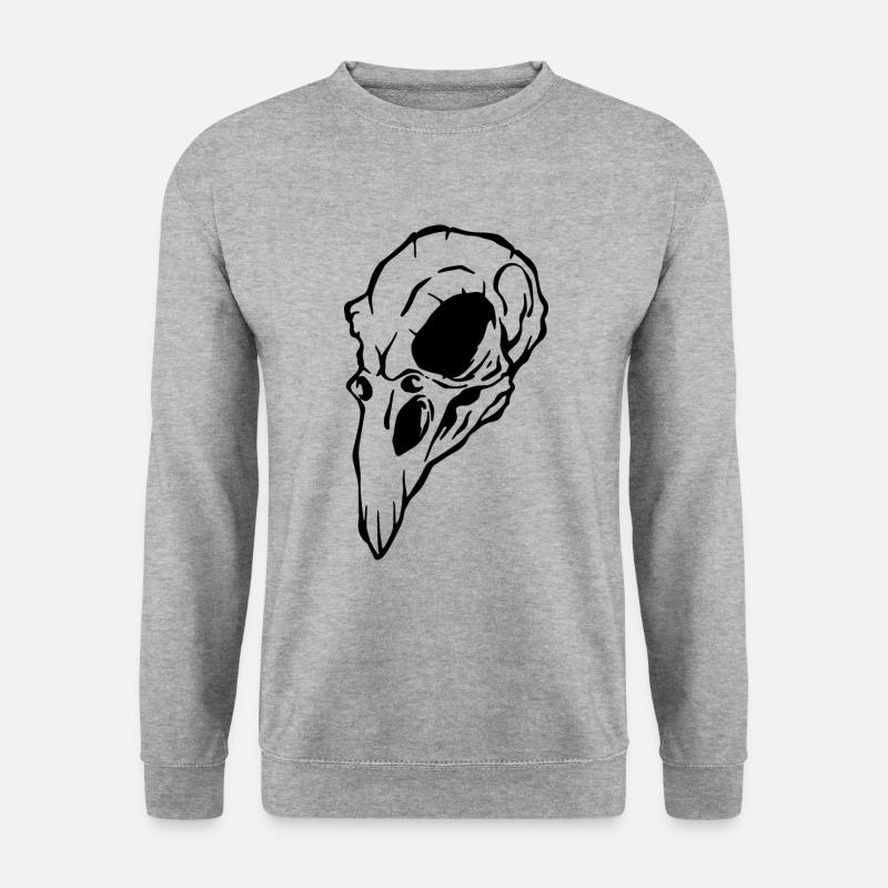 Crow skull Halloween - Unisex Sweatshirt - salt & pepper