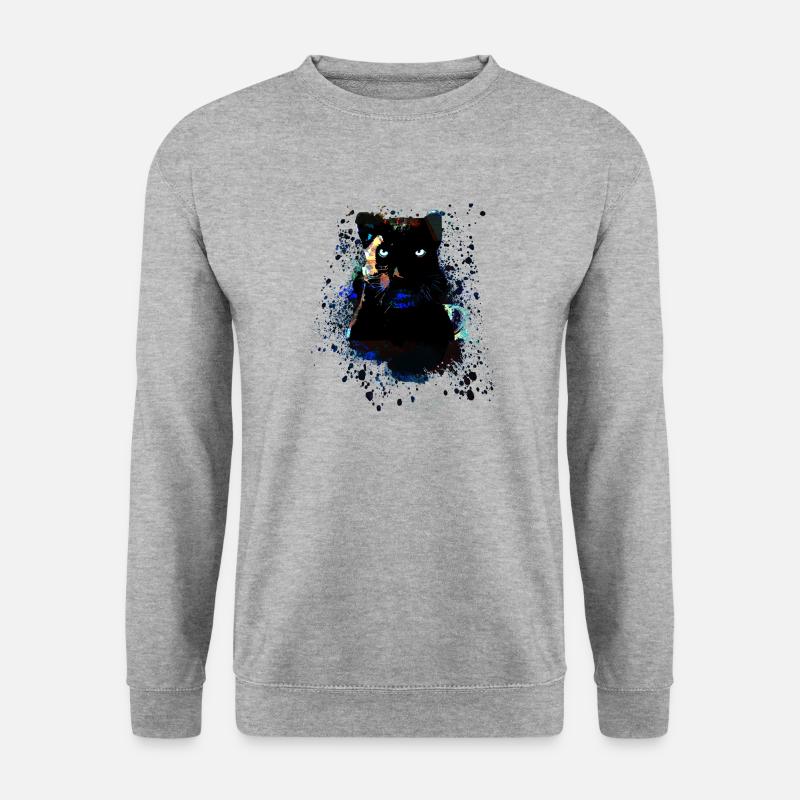 black panther,panther,cat,emo,punk,graffiti - Unisex Sweatshirt - salt & pepper