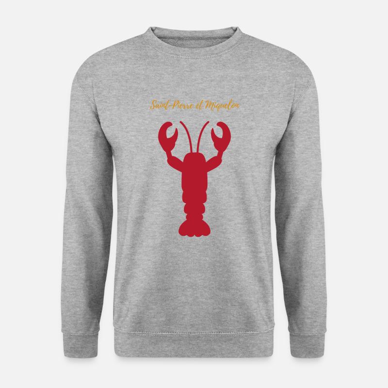 21- Hummer - Unisex Pullover - Weißgrau meliert