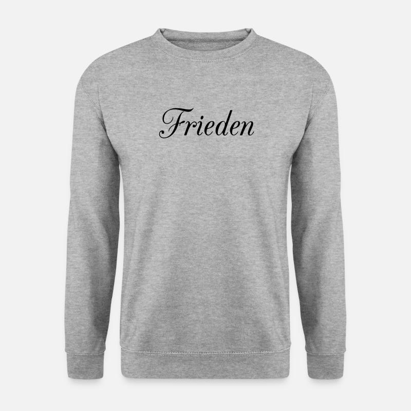Frieden - Unisex Pullover - Weißgrau meliert