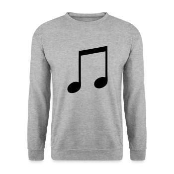 music - Sweat-shirt Unisexe - gris chiné - Devant - Alina (178cm) & Michal (187cm)