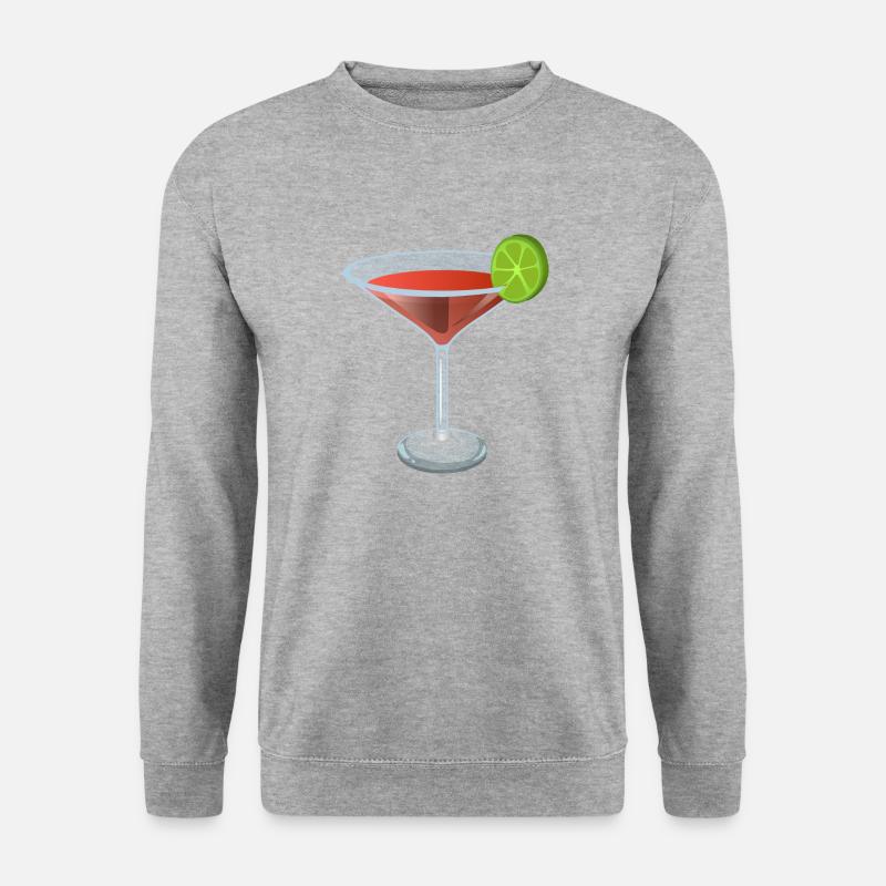 Red cocktail with lime - Unisex Sweatshirt - salt & pepper