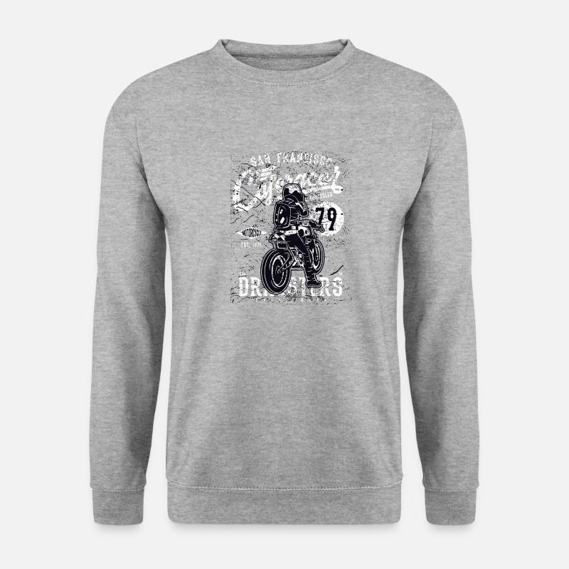 Caferacer79 - Unisex Pullover - Weißgrau meliert