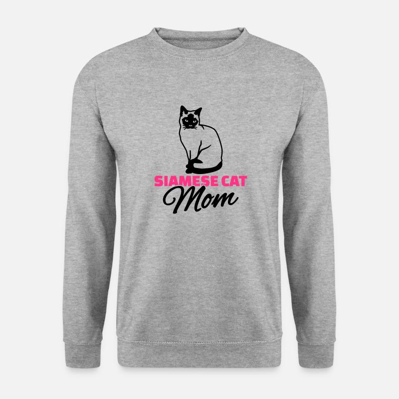 Siamese cat Mom - Unisex Sweatshirt - salt & pepper