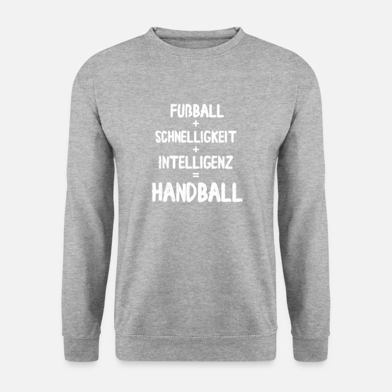 Handball - Unisex Pullover - Weißgrau meliert