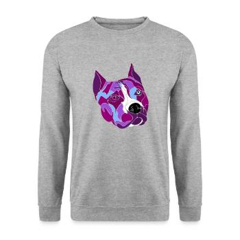 Staff fi - Unisex Sweatshirt - salt & pepper - Front - Alina (178cm) & Michal (187cm)