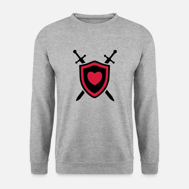 Love for brave shield2 - Unisex Sweatshirt - salt & pepper