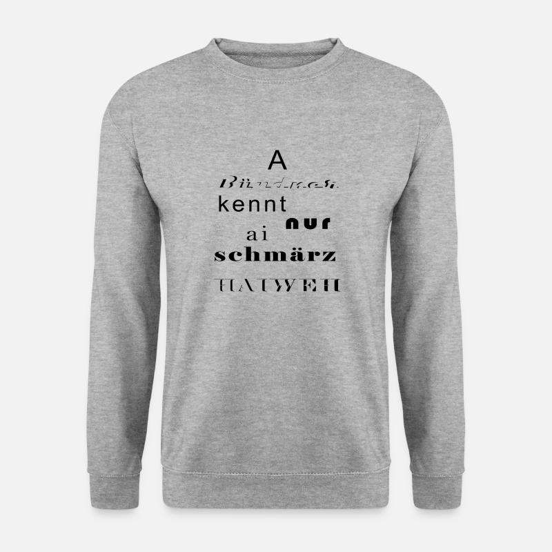 a bündner - Unisex Pullover - Weißgrau meliert
