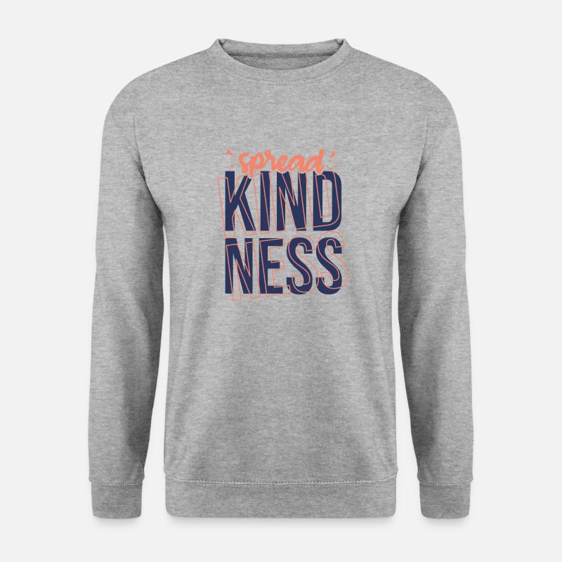 Freundlichkeit Statement Vorbild Geschenk - Unisex Pullover - Weißgrau meliert