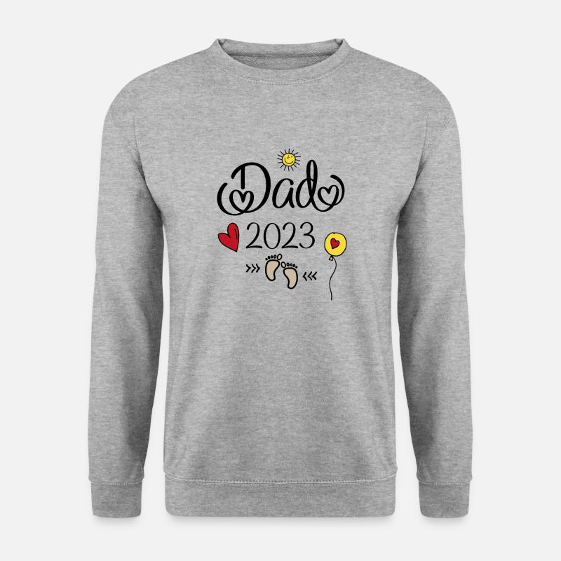 Dad 2023 - Unisex Pullover - Weißgrau meliert