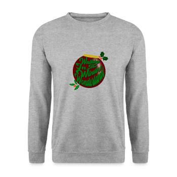 Walking in the Wonderland By Bousso - Unisex Pullover - Weißgrau meliert - Vorne - Alina (178cm) & Michal (187cm)