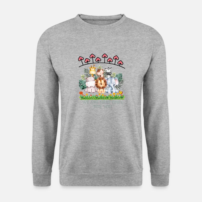 speziell für Sie - Unisex Pullover - Weißgrau meliert