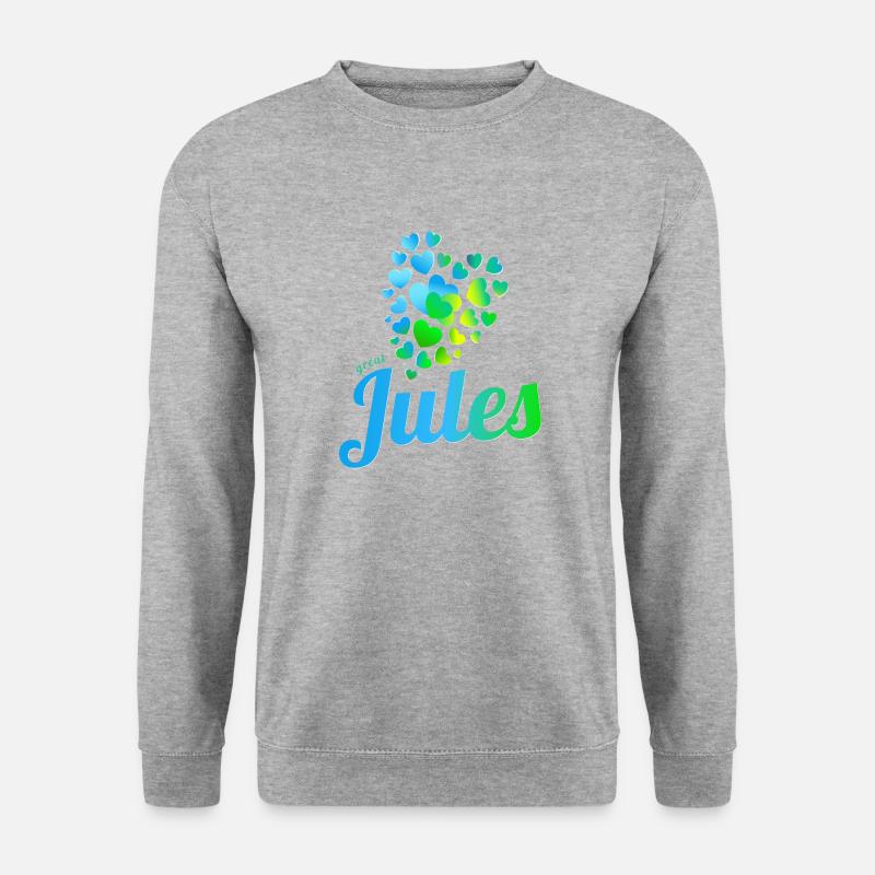 Jules - Unisex Pullover - Weißgrau meliert
