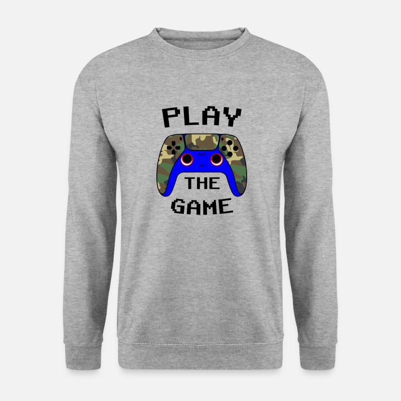 Controller Camo - Unisex Pullover - Weißgrau meliert