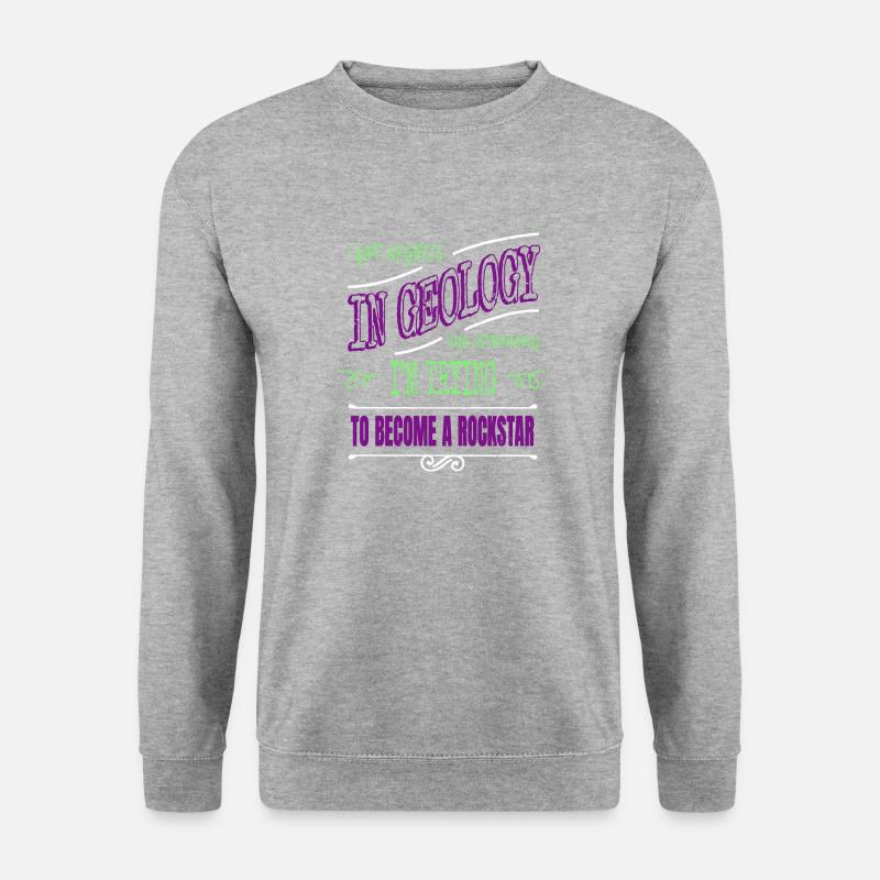 celestial spaceship astrophysics statement gift - Unisex Pullover - Weißgrau meliert