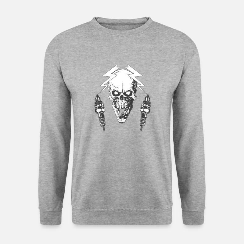 Eine zündende Idee - Unisex Pullover - Weißgrau meliert