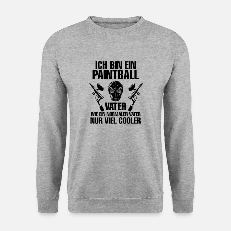 Paintball Airsoft - Unisex Pullover - Weißgrau meliert