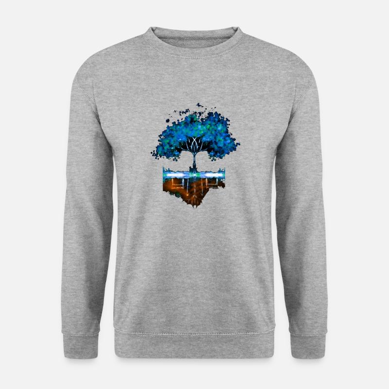 Blue tree - Unisex Sweatshirt - salt & pepper