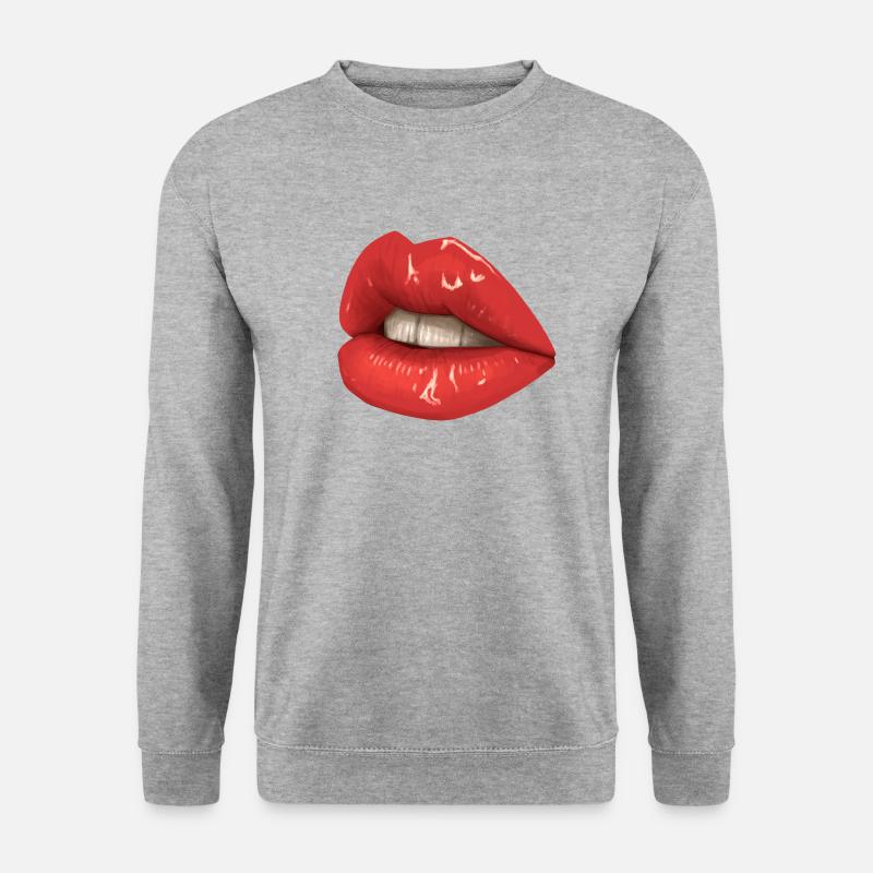 Lips - Unisex Sweatshirt - salt & pepper