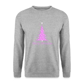 Joyeux Noël - Sweat-shirt Unisexe - gris chiné - Devant - Alina (178cm) & Michal (187cm)